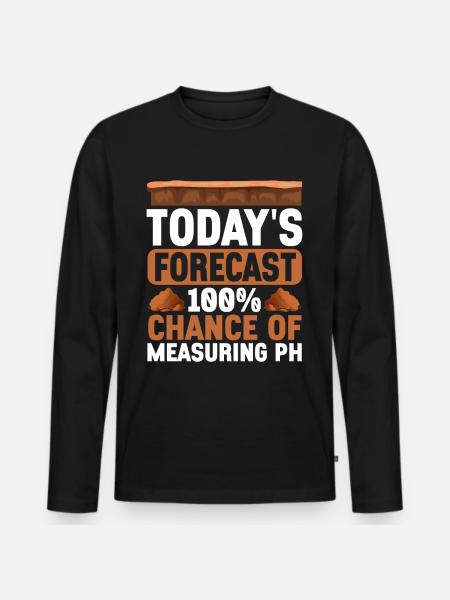 Bodenwissenschaftler Soil Science - Men's Premium Organic Long Sleeve Shirt - black