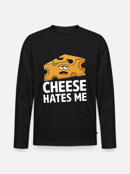 Lactose intolerance Lactose intolerant - Men's Premium Organic Long Sleeve Shirt - black