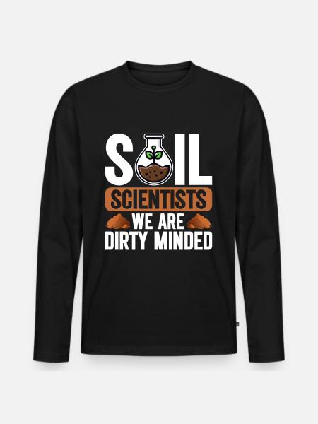 Bodenwissenschaftler Soil Science - Men's Premium Organic Long Sleeve Shirt - black