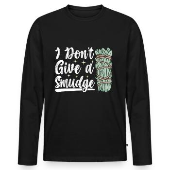 Herbs Incense Smudging Spiritual - Men's Premium Organic Long Sleeve Shirt - black - Front - Nico (187cm)