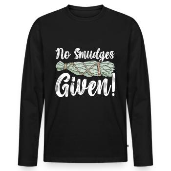 Herbs Incense Smudging Spiritual - Men's Premium Organic Long Sleeve Shirt - black - Front - Nico (187cm)