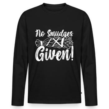 Herbs Incense Smudging Spiritual - Men's Premium Organic Long Sleeve Shirt - black - Front - Nico (187cm)