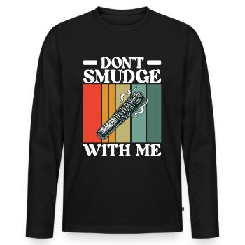 Herbs Incense Smudging Spiritual - Men's Premium Organic Long Sleeve Shirt - black - Front - Nico (187cm)