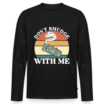 Herbs Incense Smudging Spiritual - Men's Premium Organic Long Sleeve Shirt - black - Front - Nico (187cm)
