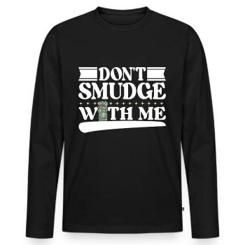 Herbs Incense Smudging Spiritual - Men's Premium Organic Long Sleeve Shirt - black - Front - Nico (187cm)