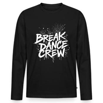 Breakdance Crew Breakdance Breakdancing Breakdance - T-shirt manches longues Premium bio Homme - noir - Devant - Nico (187cm)