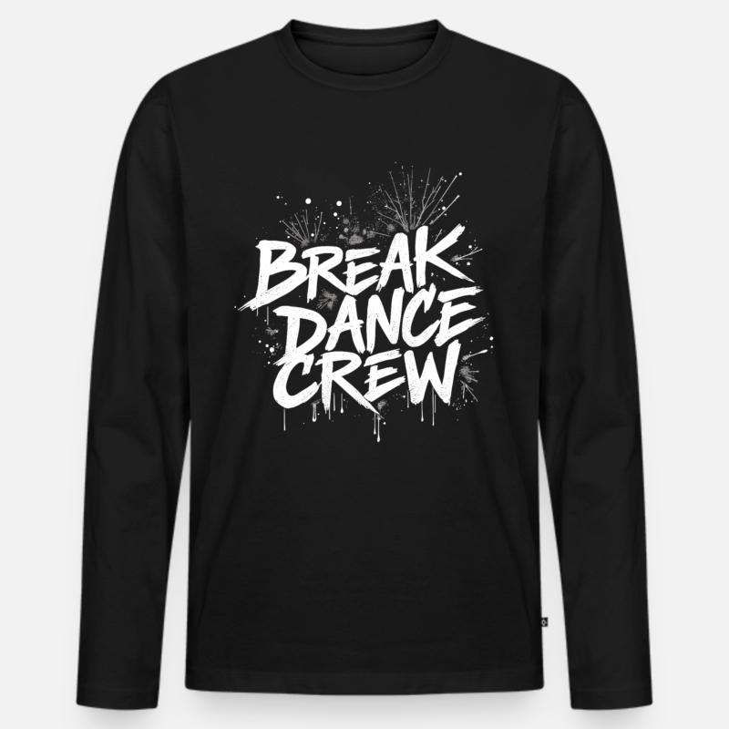 Breakdance Crew Breakdance Breakdancing Breakdance - Männer Premium Bio Langarmshirt - Schwarz