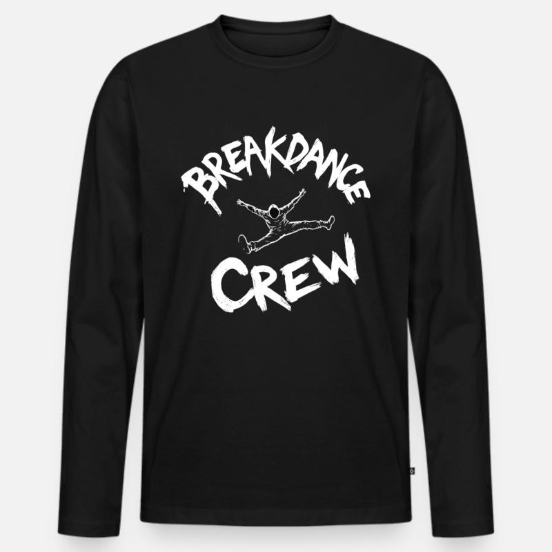 Breakdance Crew Breakdance Breakdancing Breakdance - T-shirt manches longues Premium bio Homme - noir