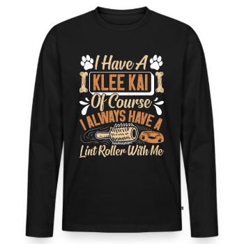 Trèfle d’Alaska Kai - T-shirt manches longues Premium bio Homme - noir - Devant - Nico (187cm)