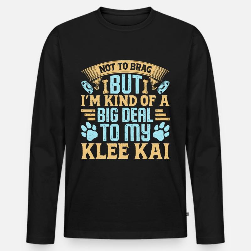 Alaskan Klee Kai - Männer Premium Bio Langarmshirt - Schwarz