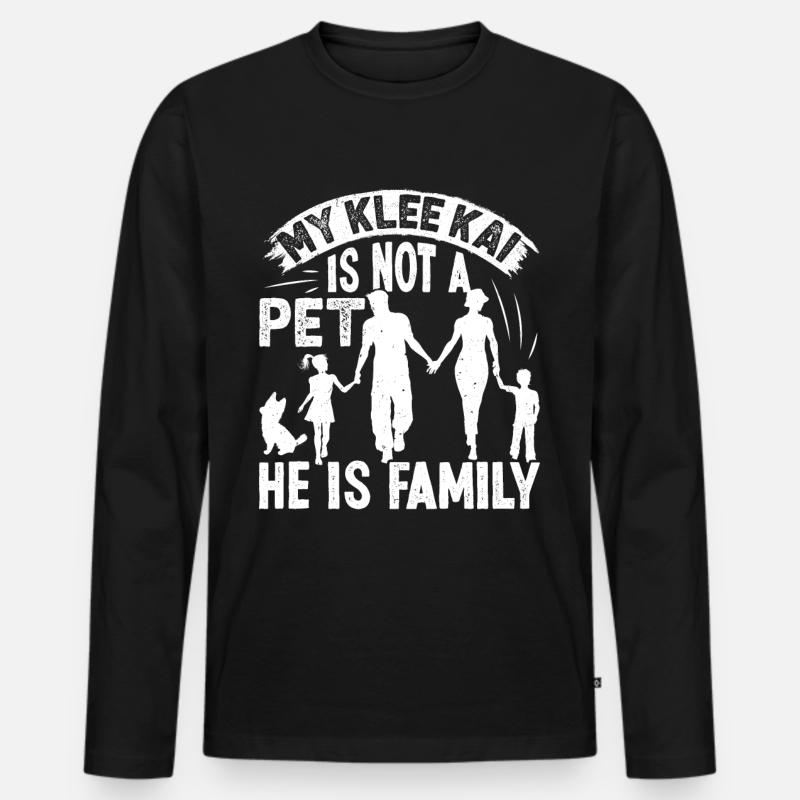 Alaskan Klee Kai - Männer Premium Bio Langarmshirt - Schwarz