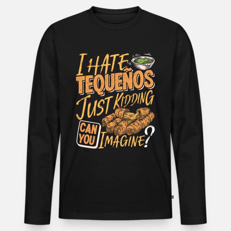 Tequenos venezolanisch - Männer Premium Bio Langarmshirt - Schwarz