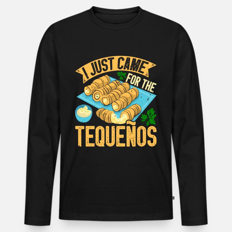 Tequenos venezolanisch - Männer Premium Bio Langarmshirt - Schwarz