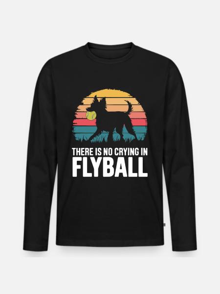 Flyball Dog Sports - Men's Premium Organic Long Sleeve Shirt - black