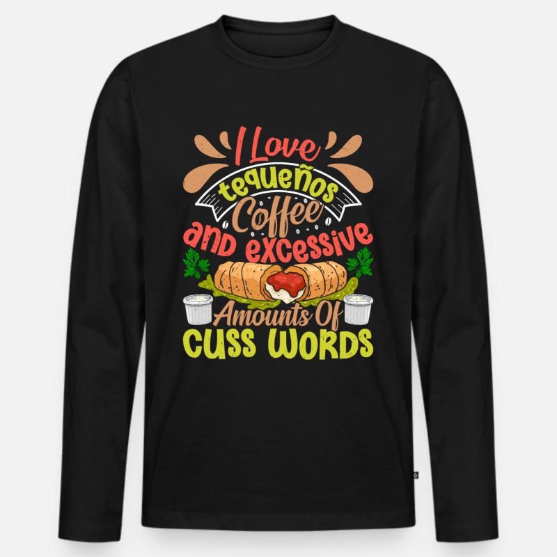Tequenos venezolanisch - Männer Premium Bio Langarmshirt - Schwarz
