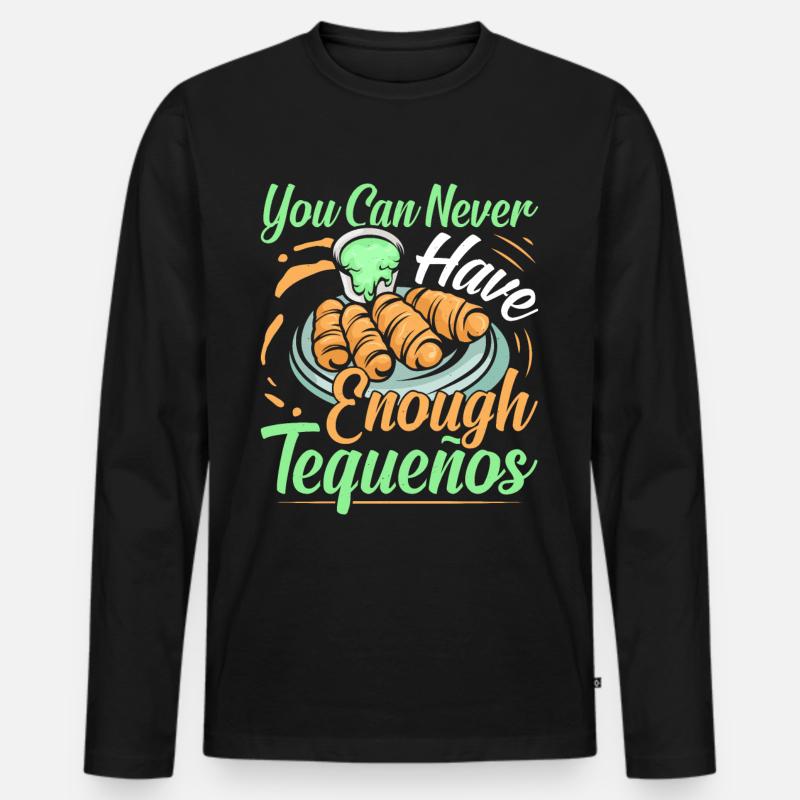 Tequenos venezolanisch - Männer Premium Bio Langarmshirt - Schwarz