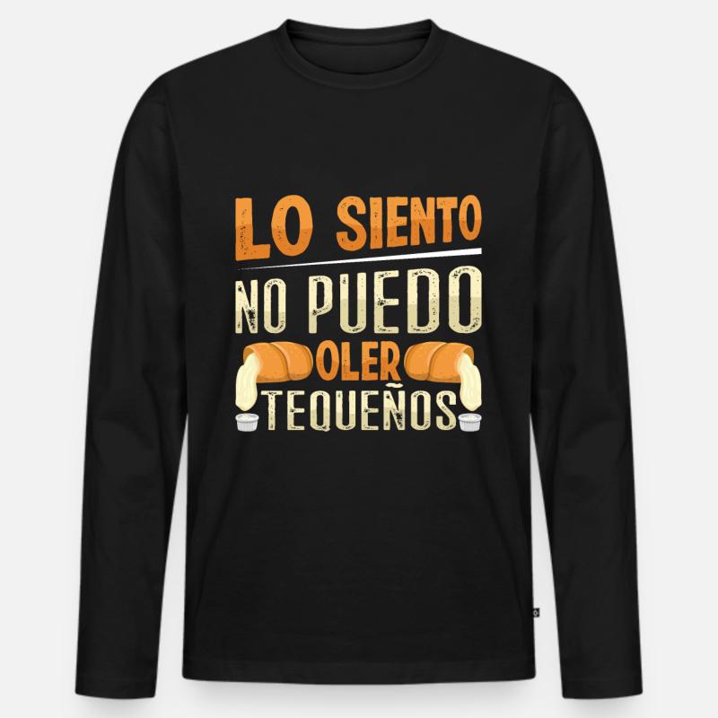 Tequenos venezolanisch - Männer Premium Bio Langarmshirt - Schwarz