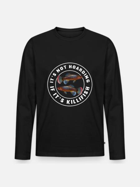 Killifisch Aquarium Fish Lovers - Men's Premium Organic Long Sleeve Shirt - black