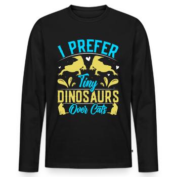 Molch - Männer Premium Bio Langarmshirt - Schwarz - Vorne - Nico (187cm)