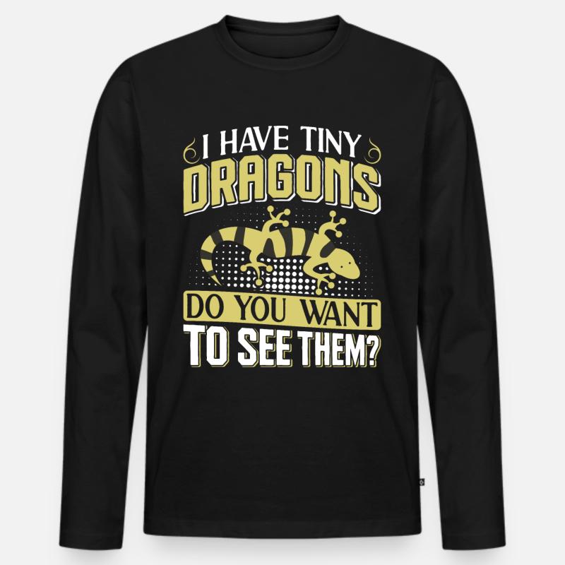 Newt - Men's Premium Organic Long Sleeve Shirt - black