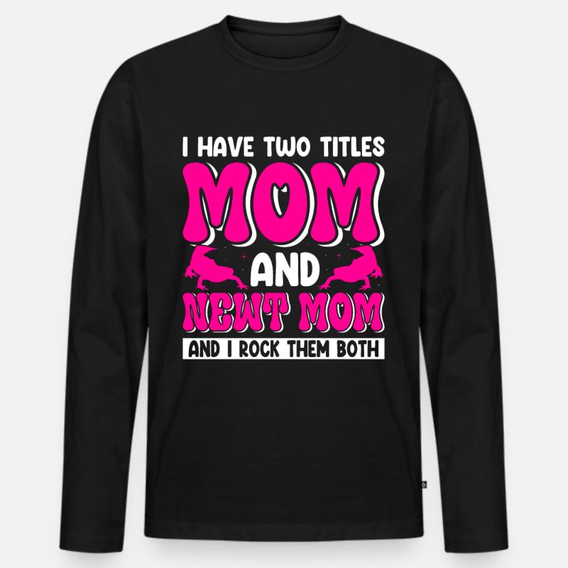 Newt - Men's Premium Organic Long Sleeve Shirt - black