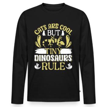 Molch - Männer Premium Bio Langarmshirt - Schwarz - Vorne - Nico (187cm)