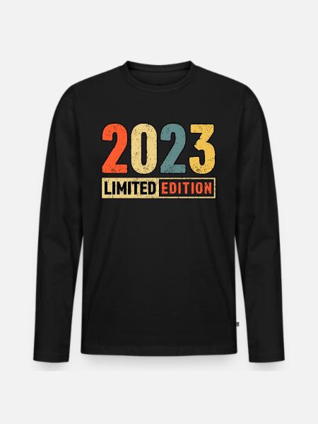 Limited Edition 2023 - Men's Premium Organic Long Sleeve Shirt - black