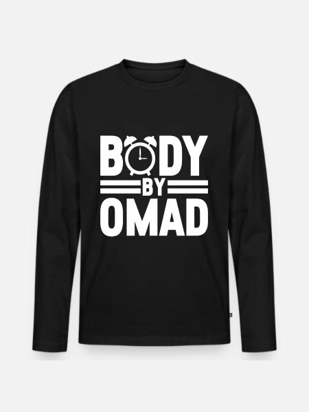 Intermittent fasting Intermittent fasting - Men's Premium Organic Long Sleeve Shirt - black
