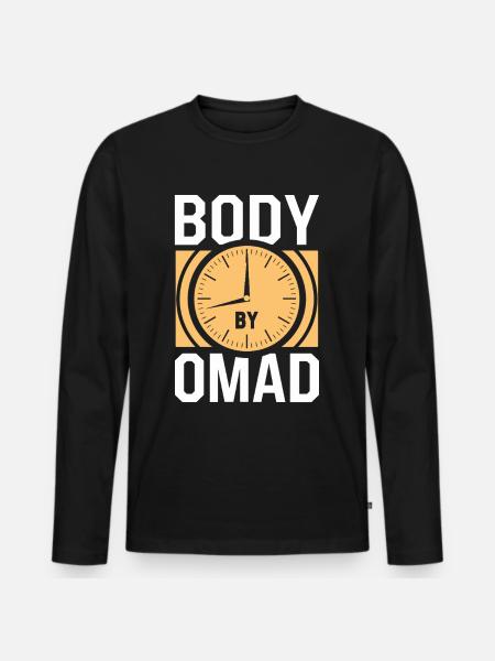Intermittent fasting Intermittent fasting - Men's Premium Organic Long Sleeve Shirt - black