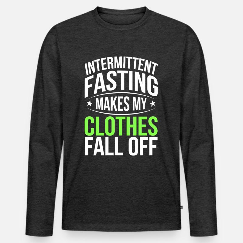 Intermittent fasting Intermittent fasting Men's Premium Organic Long Sleeve Shirt