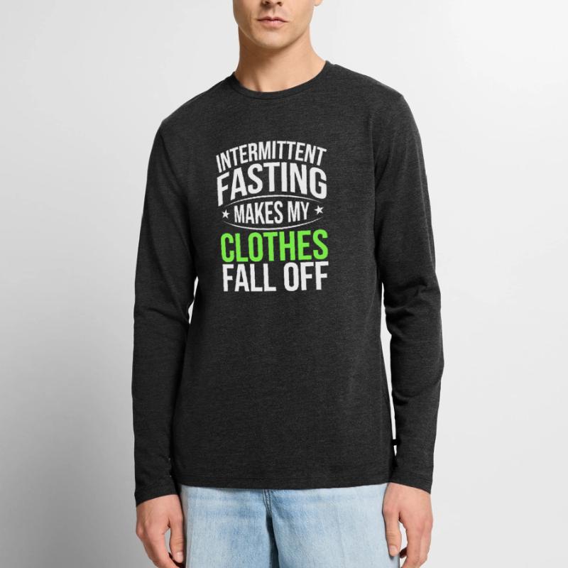 Intermittent fasting Intermittent fasting Men's Premium Organic Long Sleeve Shirt