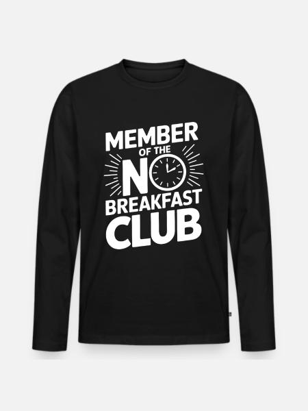 Intermittent fasting Intermittent fasting - Men's Premium Organic Long Sleeve Shirt - black
