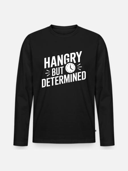 Intermittent fasting Intermittent fasting - Men's Premium Organic Long Sleeve Shirt - black