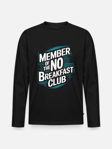 Intermittent fasting Intermittent fasting - Men's Premium Organic Long Sleeve Shirt - black