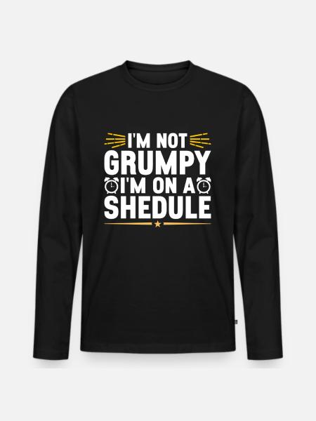 Intermittent fasting Intermittent fasting - Men's Premium Organic Long Sleeve Shirt - black