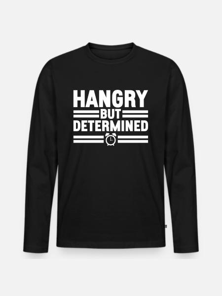 Intermittent fasting Intermittent fasting - Men's Premium Organic Long Sleeve Shirt - black