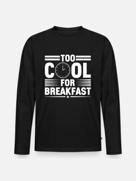 Intermittent fasting Intermittent fasting - Men's Premium Organic Long Sleeve Shirt - black