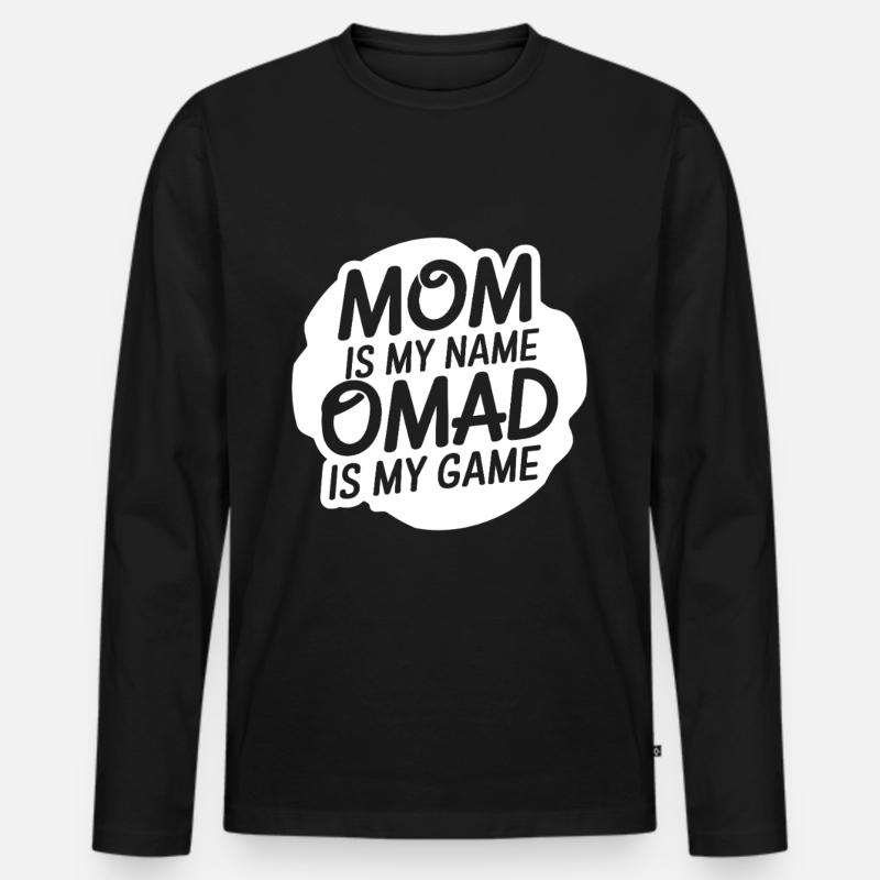 Intermittent fasting Intermittent fasting - Men's Premium Organic Long Sleeve Shirt - black