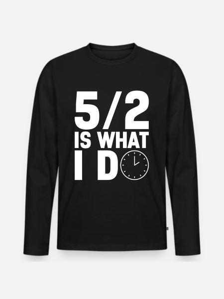 Intermittent fasting Intermittent fasting - Men's Premium Organic Long Sleeve Shirt - black