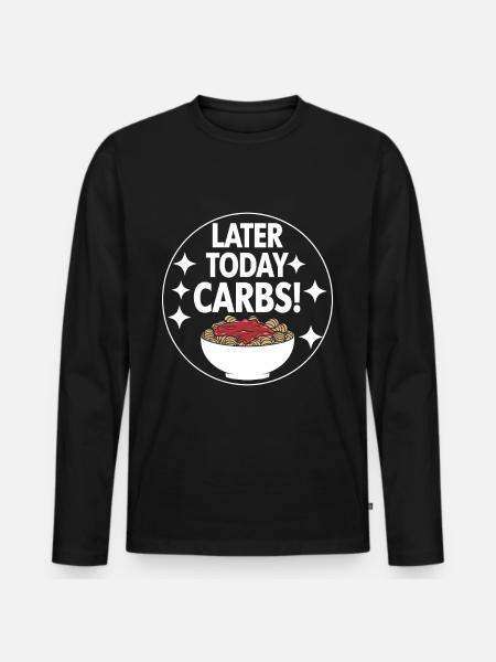 Intermittent fasting Intermittent fasting - Men's Premium Organic Long Sleeve Shirt - black