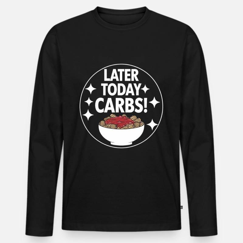 Intermittent fasting Intermittent fasting - Men's Premium Organic Long Sleeve Shirt - black