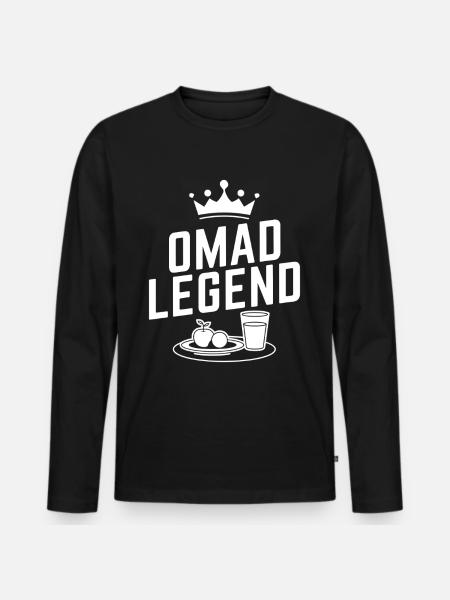 Intermittent fasting Intermittent fasting - Men's Premium Organic Long Sleeve Shirt - black