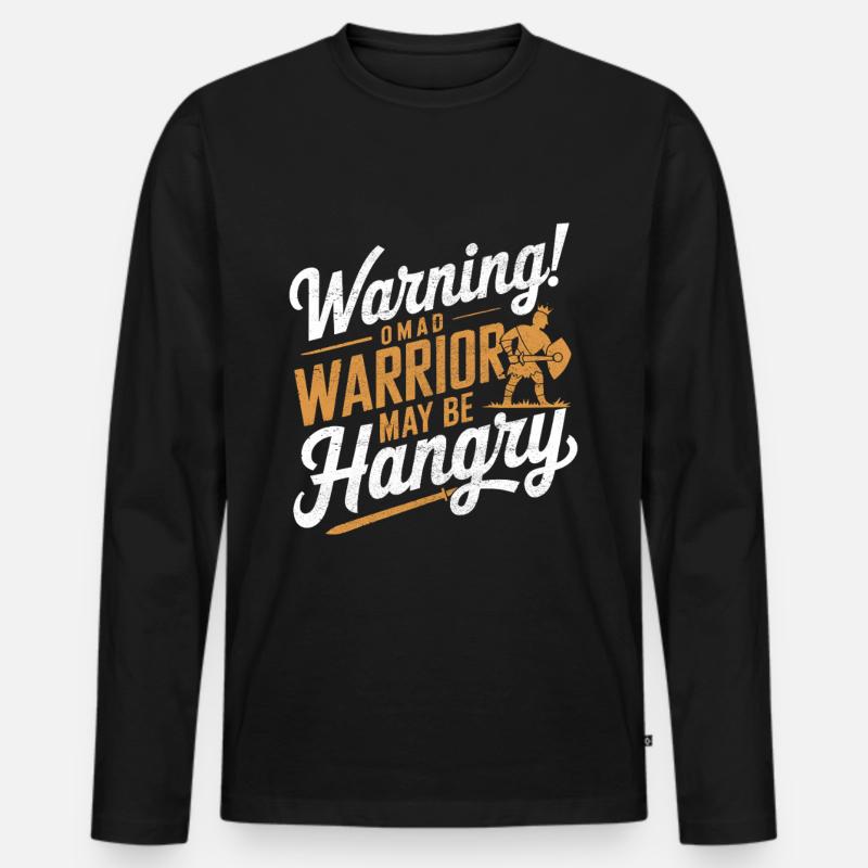Intermittent fasting Intermittent fasting - Men's Premium Organic Long Sleeve Shirt - black