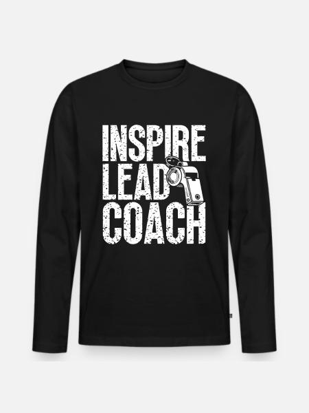 Trainer Geschenke Coach Geschenkidee - Männer Premium Bio Langarmshirt - Schwarz