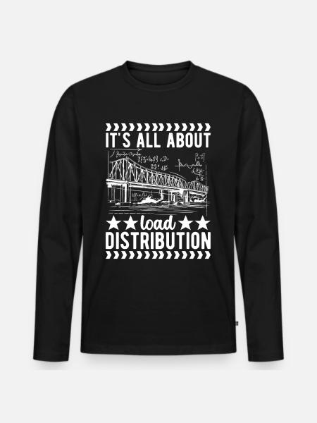 Bridge Engineer Bridge Construction - Men's Premium Organic Long Sleeve Shirt - black