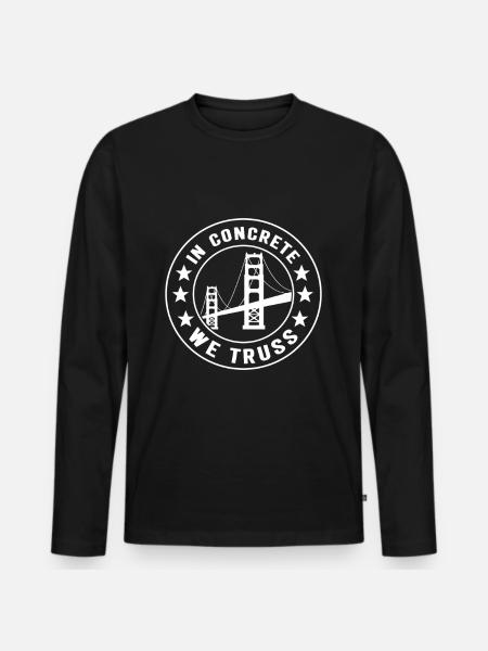 Bridge Engineer Bridge Construction - Men's Premium Organic Long Sleeve Shirt - black