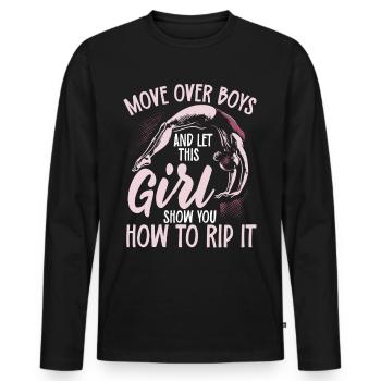 Tremplin Plongée Plongée Plongeurs - T-shirt manches longues Premium bio Homme - noir - Devant - Nico (187cm)
