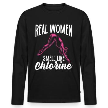 Tremplin Plongée Plongée Plongeurs - T-shirt manches longues Premium bio Homme - noir - Devant - Nico (187cm)