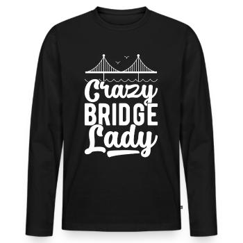 Ingénieur des ponts Construction de ponts - T-shirt manches longues Premium bio Homme - noir - Devant - Nico (187cm)