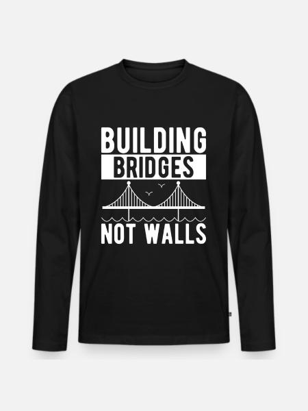 Bridge Engineer Bridge Construction - Men's Premium Organic Long Sleeve Shirt - black